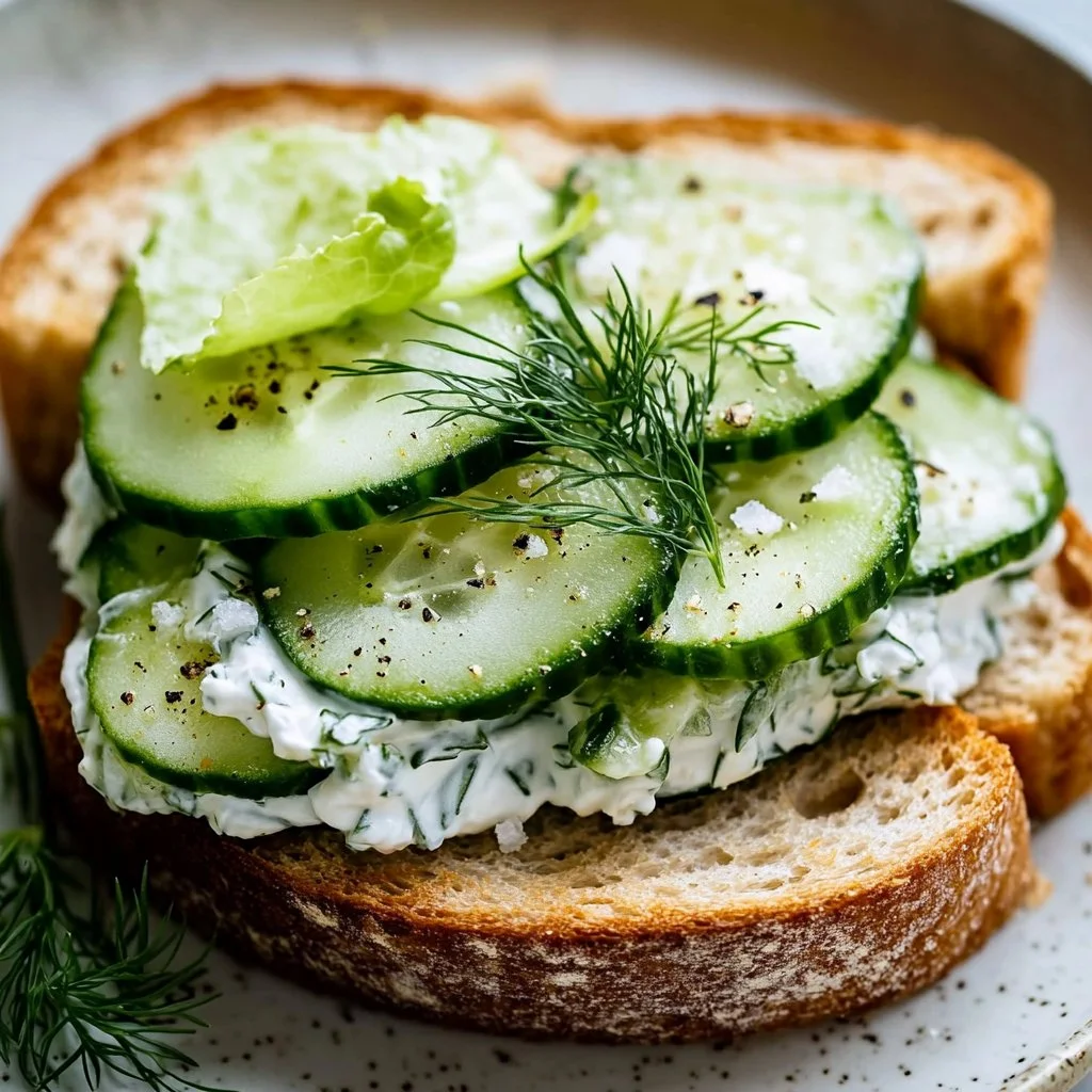Quick Cucumber Salad Sandwiches