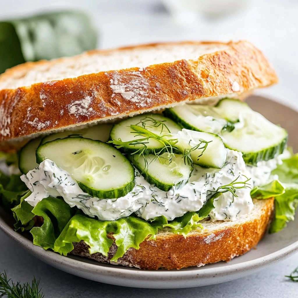 Quick Cucumber Salad Sandwiches