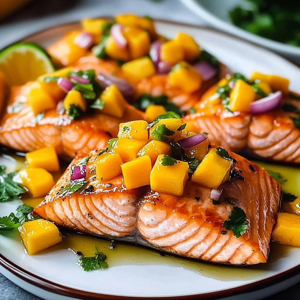 Sweet and Savory Salmon with Mango Salsa