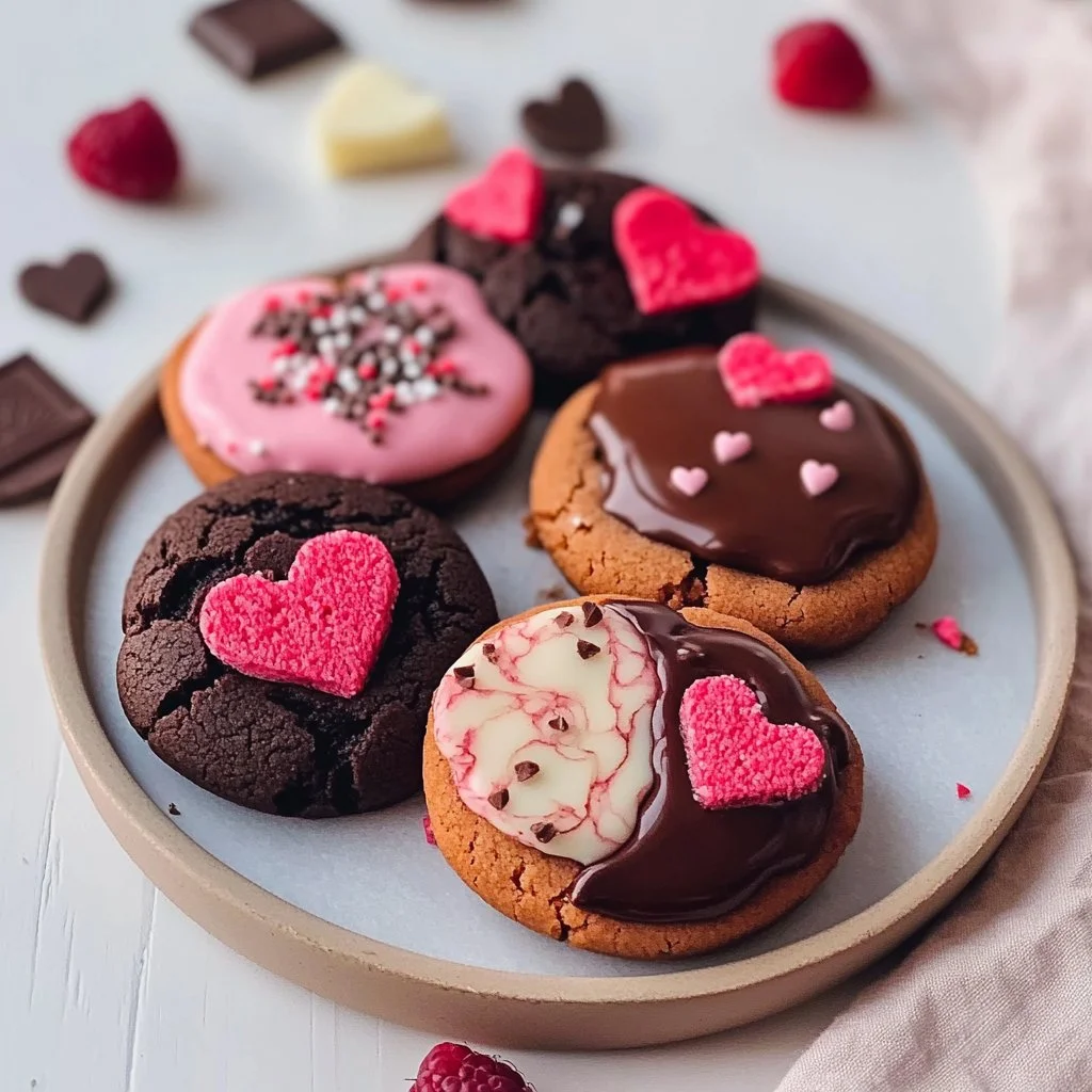 Valentine Ganache Cookies