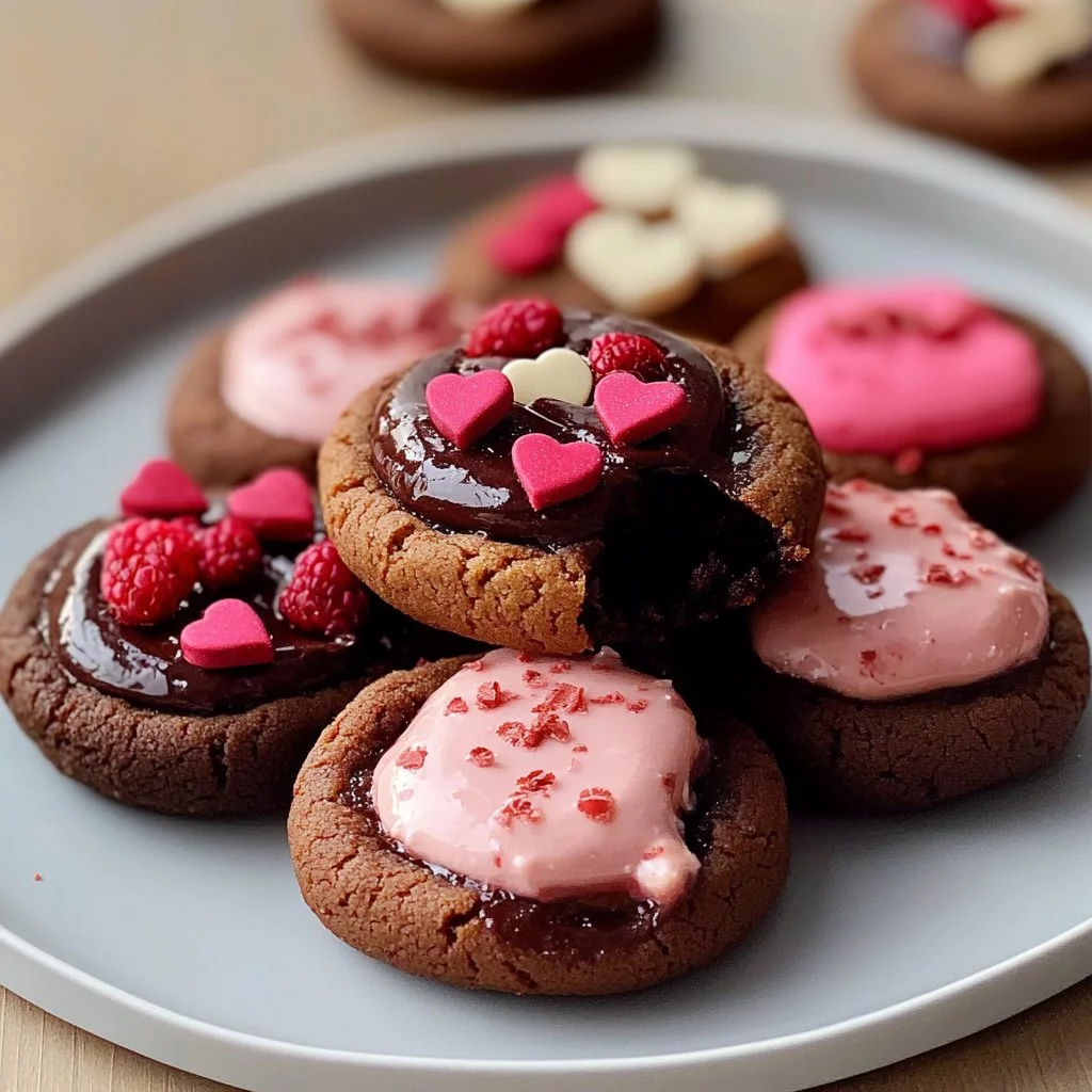 Valentine Ganache Cookies