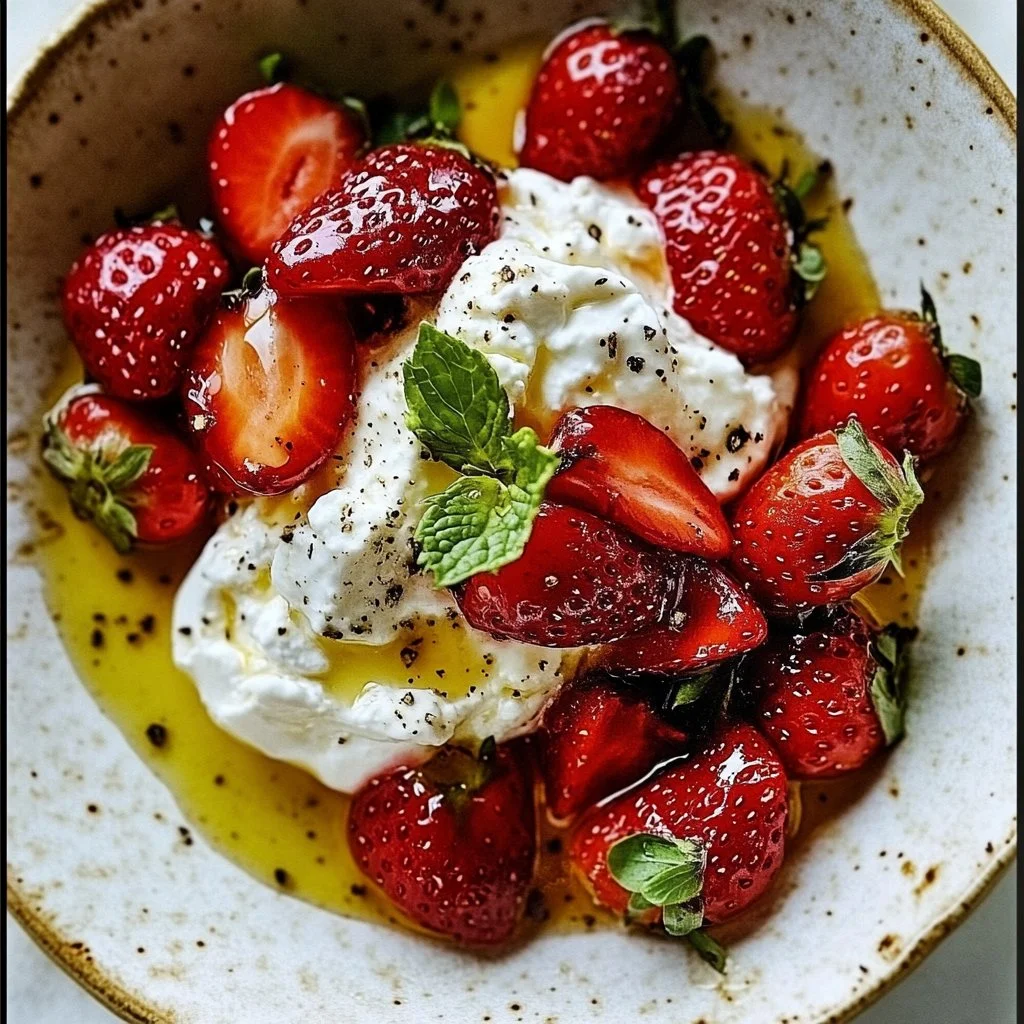 Whipped Feta with Roasted Strawberries