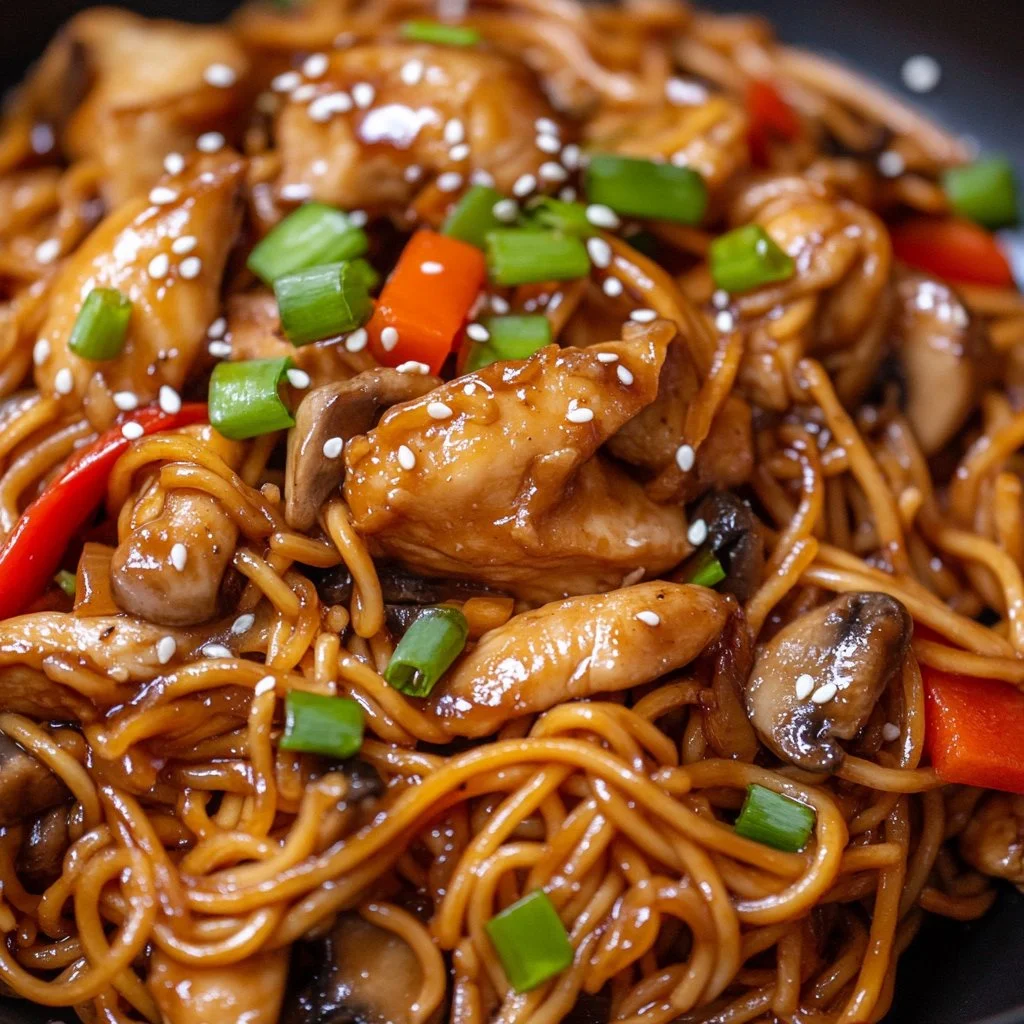 Blackstone Chicken Lo Mein