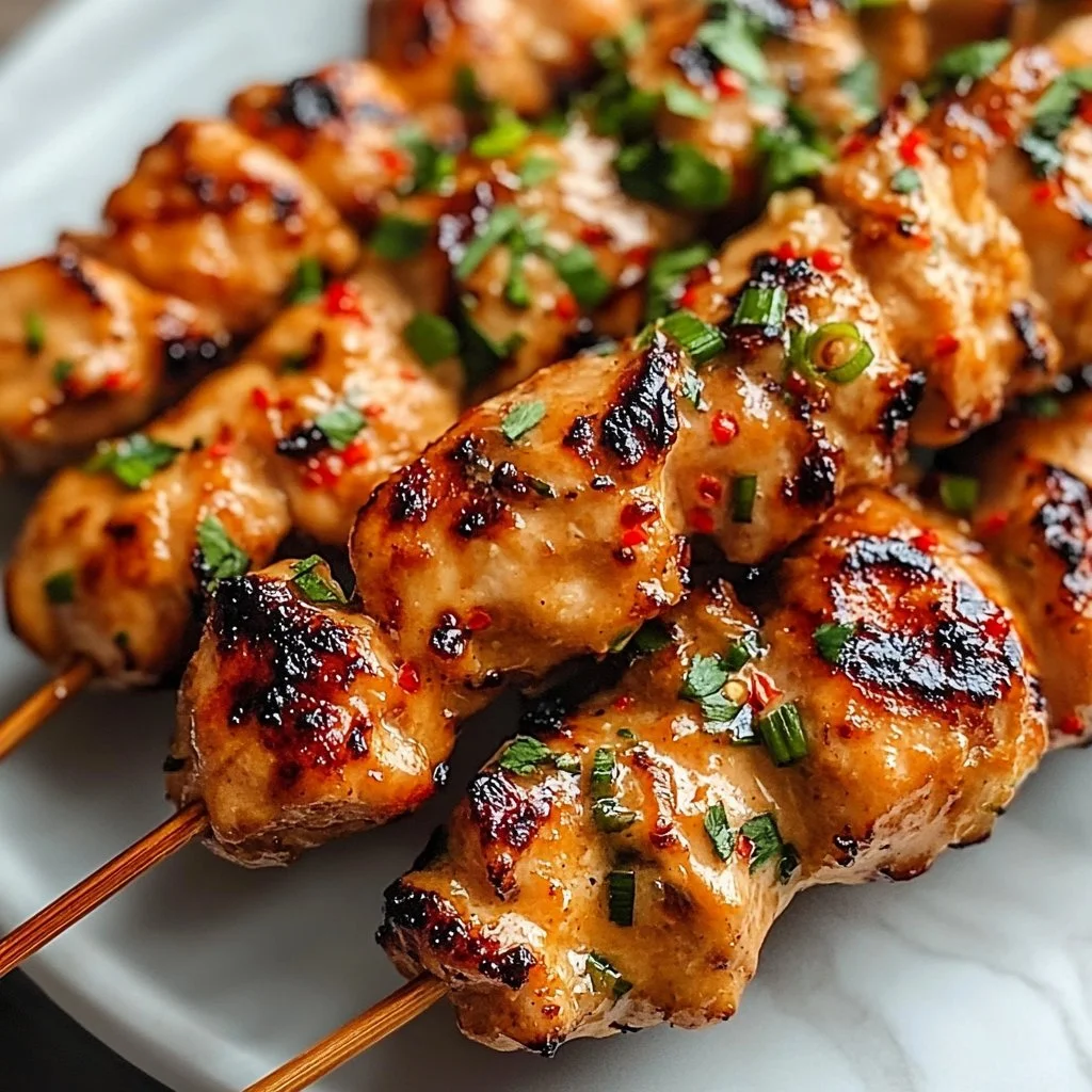 Classic Bang Bang Chicken Skewers