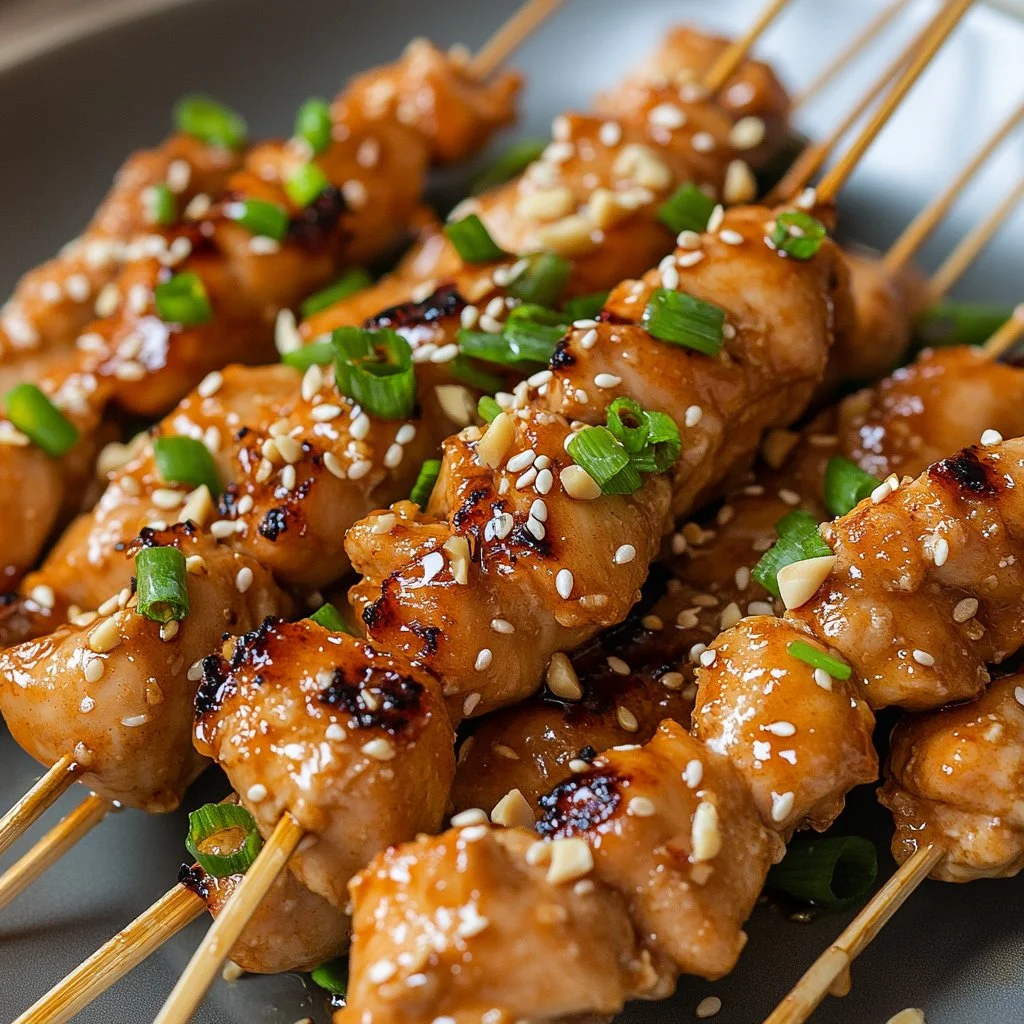 Classic Bang Bang Chicken Skewers
