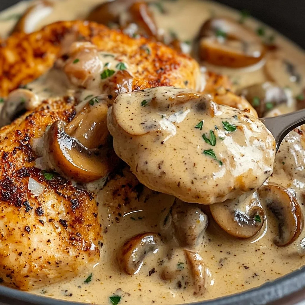 Creamy Mushroom Chicken Recipe