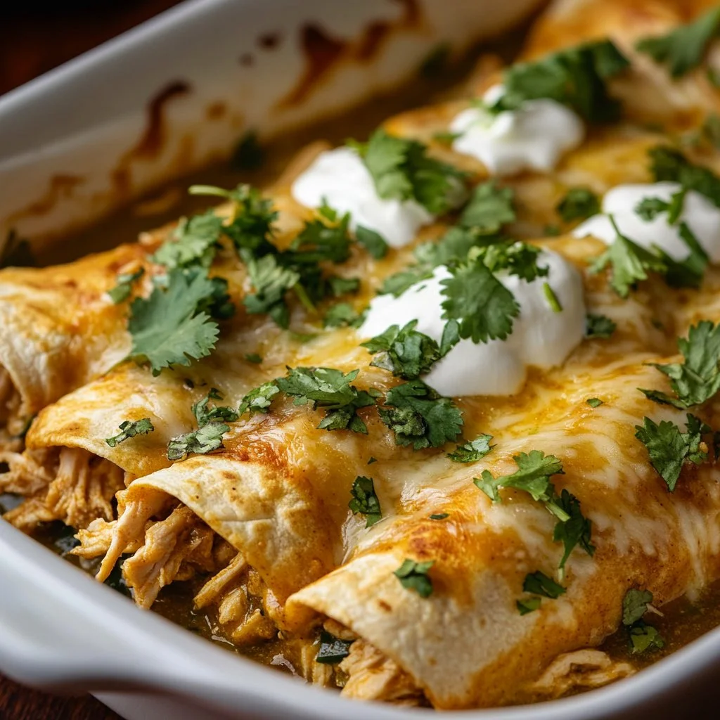 Green Chicken Enchiladas