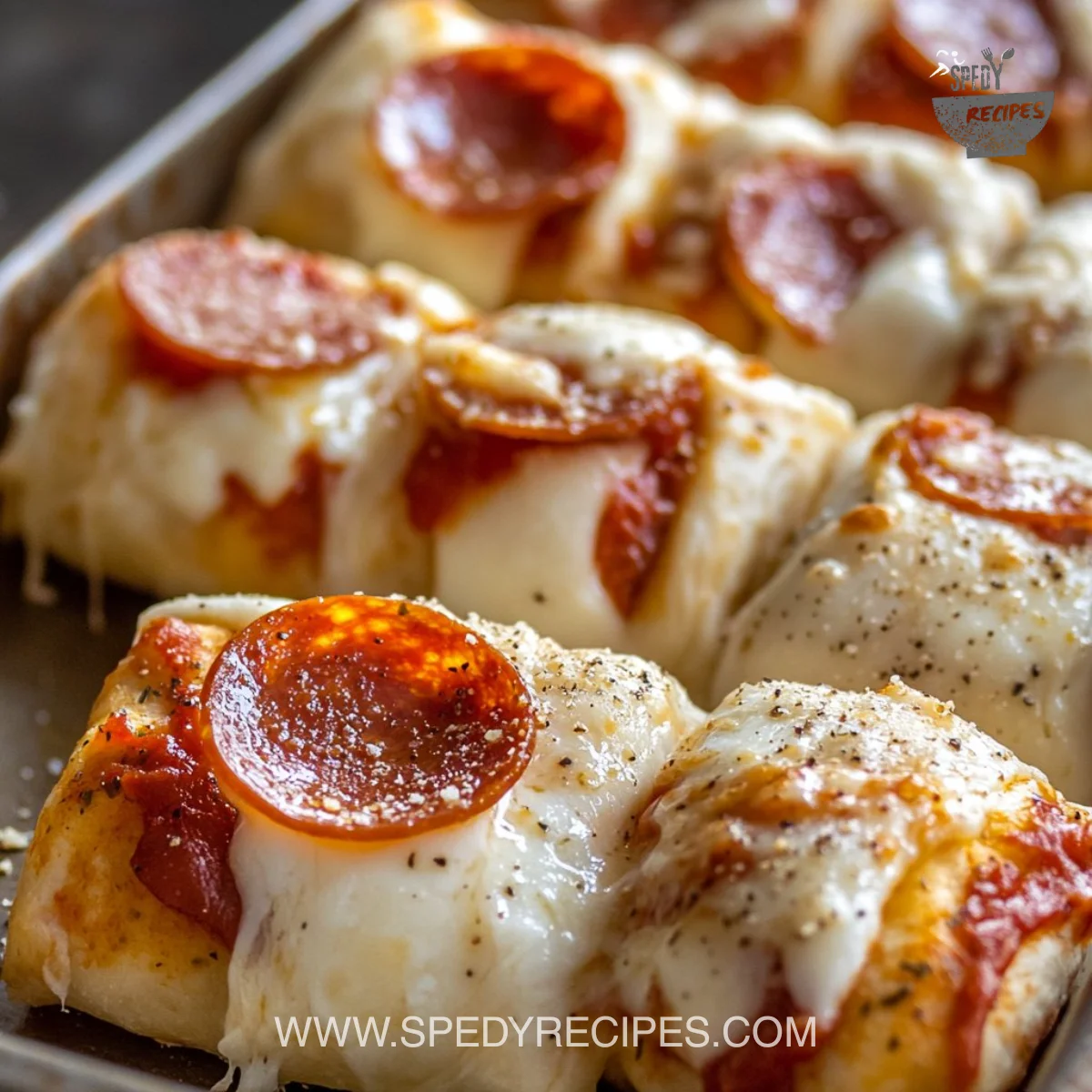 High Protein Pepperoni Pizza Rolls