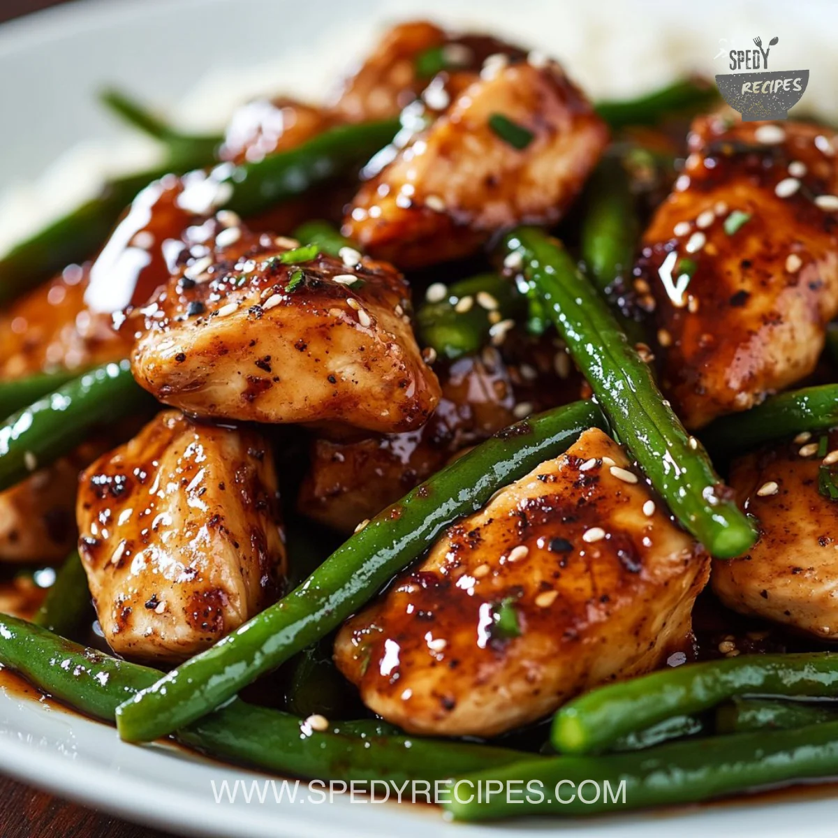 Honey Garlic Chicken with Green Beans
