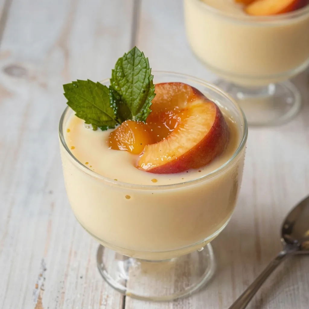 Homemade Peach Posset: A Creamy Summer Treat Recipe