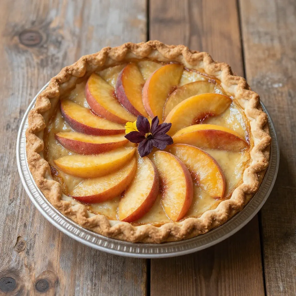 The Best Peach Pie