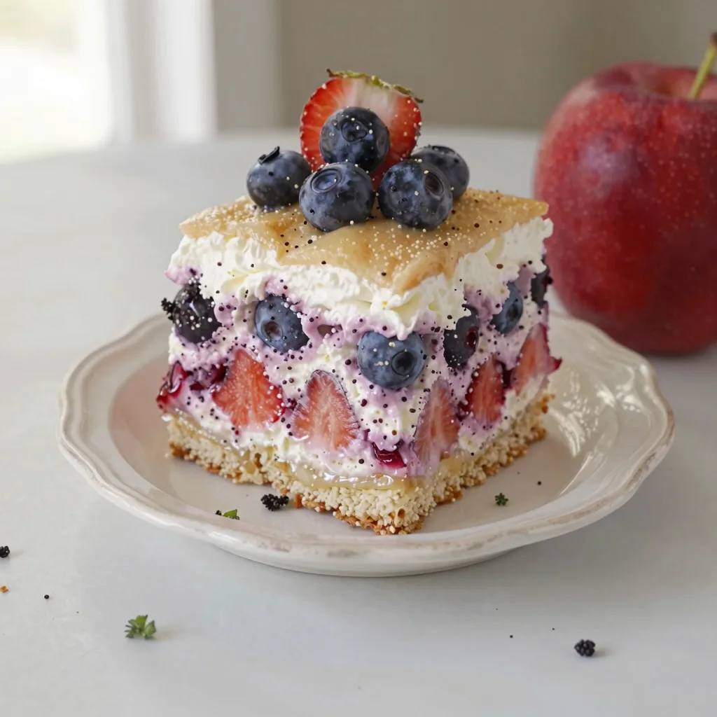 Red White & Blue Mixed Berry Dessert