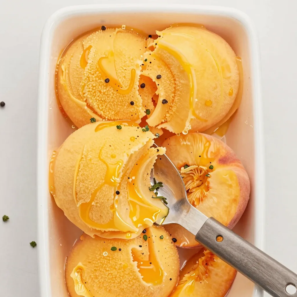 The Best Peach Sorbet Without Ice Cream Maker