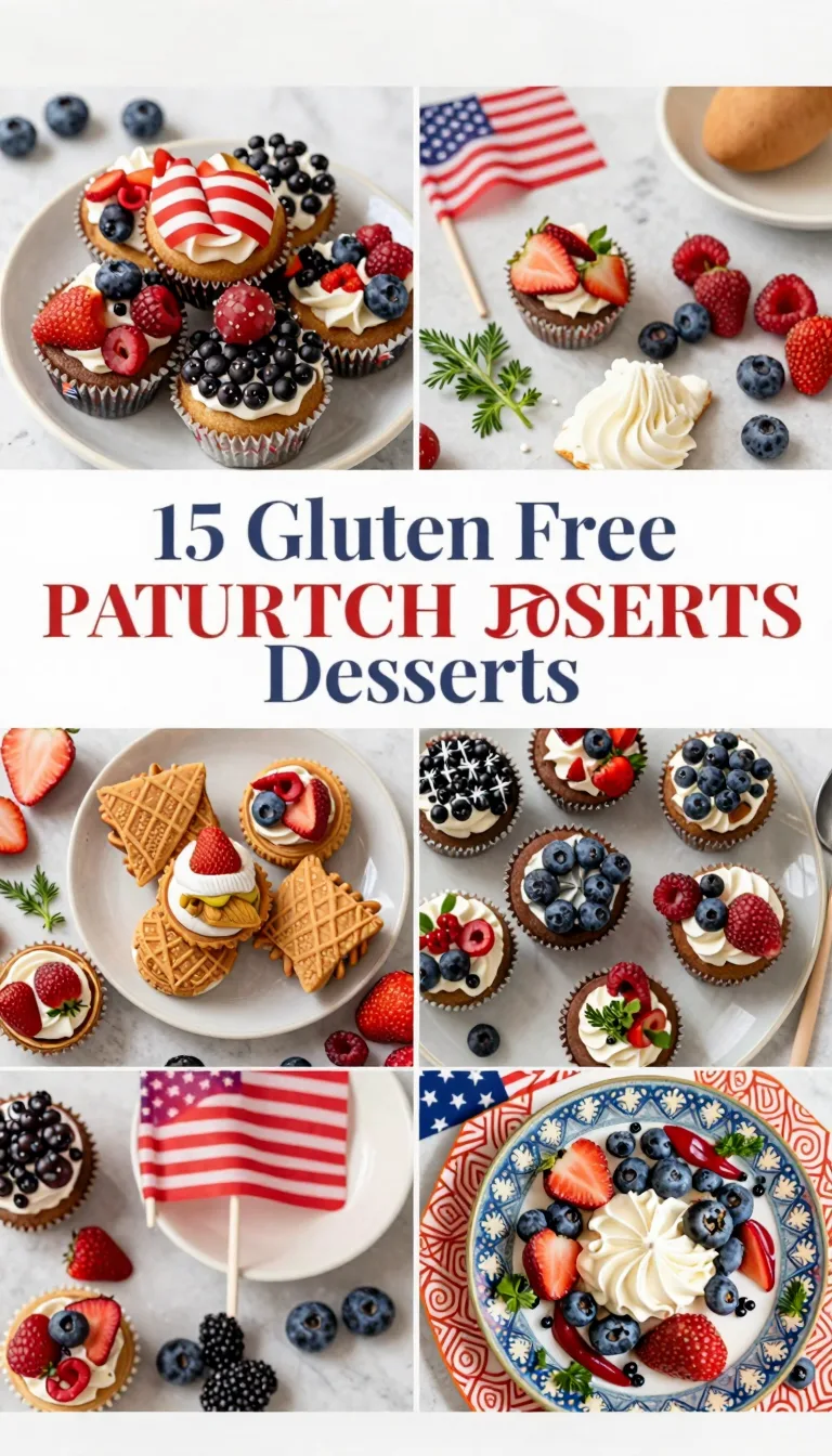 Save this 15 Gluten Free Desserts for Fourth of July - Gluten Free Patriotic Desserts on Pinterest