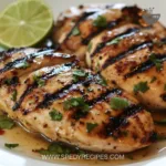 Delicious Key West Grilled Chicken served with vibrant sides