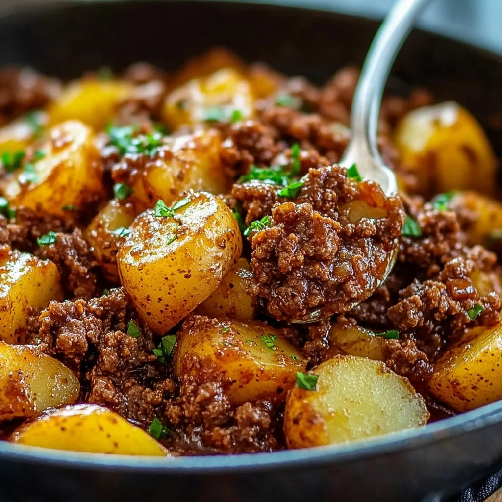 One-Pan Ground Beef and Potatoes