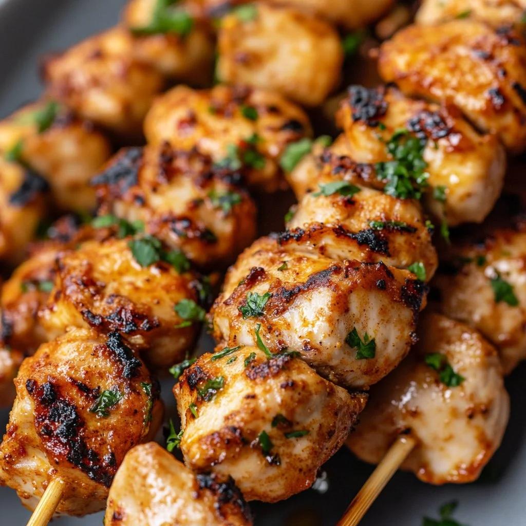 Peruvian Grilled Chicken Skewers