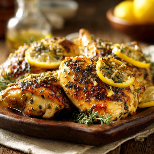 Saidmj1 Close Up Featured Shot Of Lemon Garlic Chicken On Rusti 29c06baa 6010 4de5 9d9e Ffd5bd9becab
