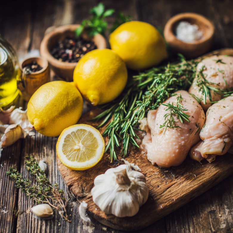 Saidmj1 Flat Lay Of Fresh Ingredients For Lemon Garlic Chicken 07a6fd24 2f72 48c8 Be01 D8ad7c72c169