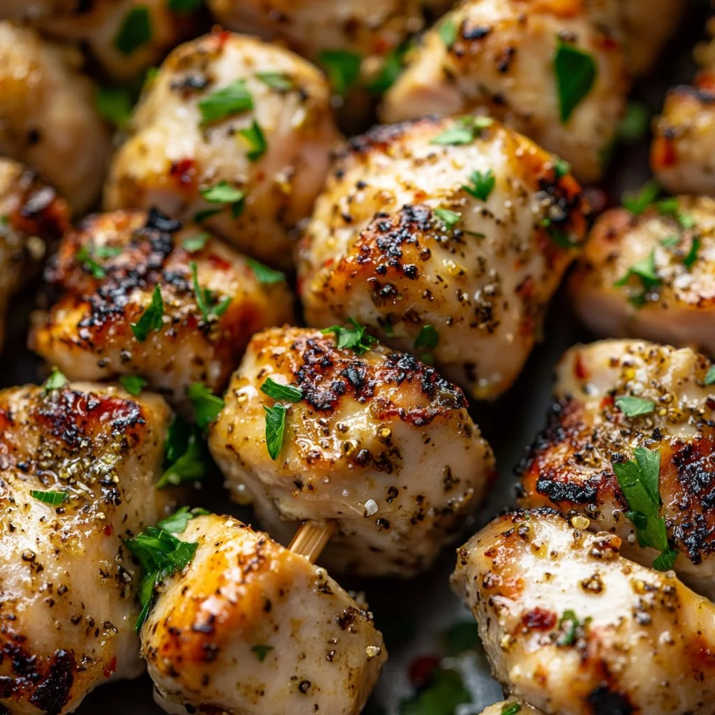 Savory Garlic Parmesan Chicken Skewers for Effortless Summer Grilling