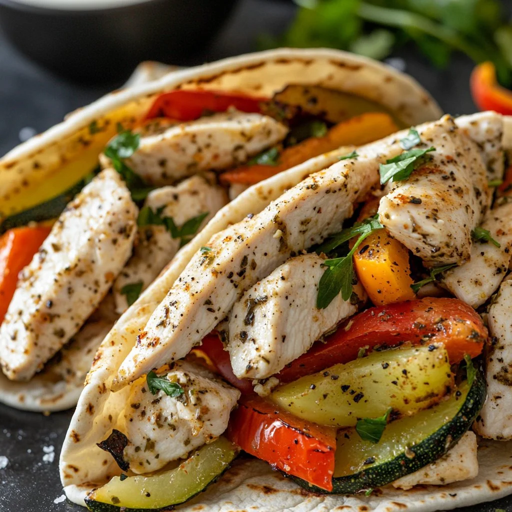 Sheet Pan Chicken Pitas with Herby Ranch