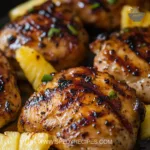 Tropical Grilled Chicken served with vibrant vegetables on a plate.