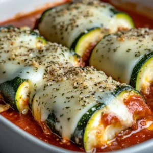 Delicious Zucchini Rollatini filled with ricotta and herbs