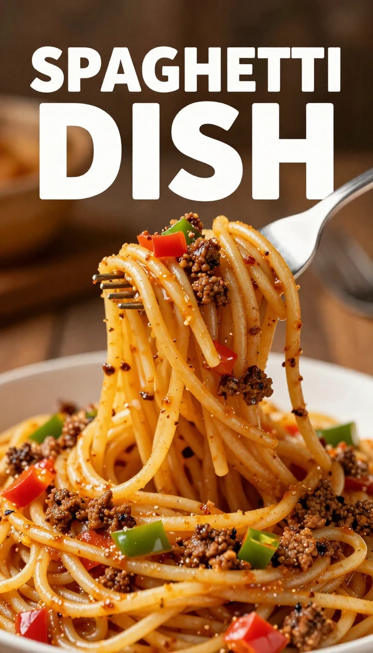 A plate of dirty spaghetti with sauce and herbs