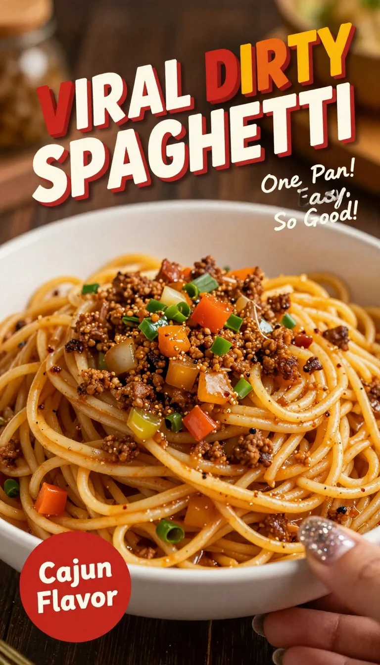 A plate of spaghetti with a messy sauce and garnished with herbs