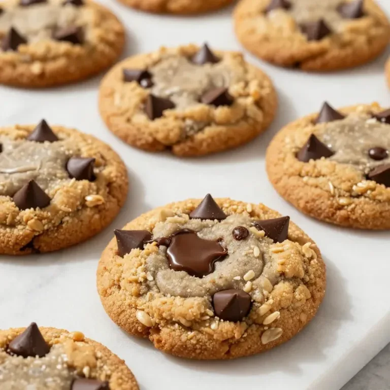 Healthy Banana Oatmeal Cookies Freshly baked healthy banana oatmeal cookies served on a plate.