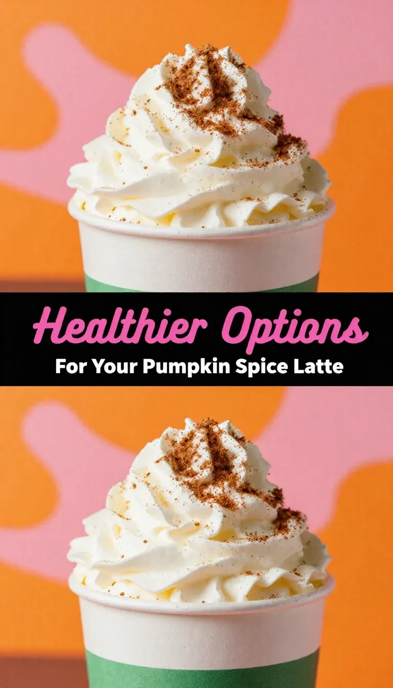 A steaming cup of skinny pumpkin spice latte topped with frothy milk and cinnamon on a wooden table.