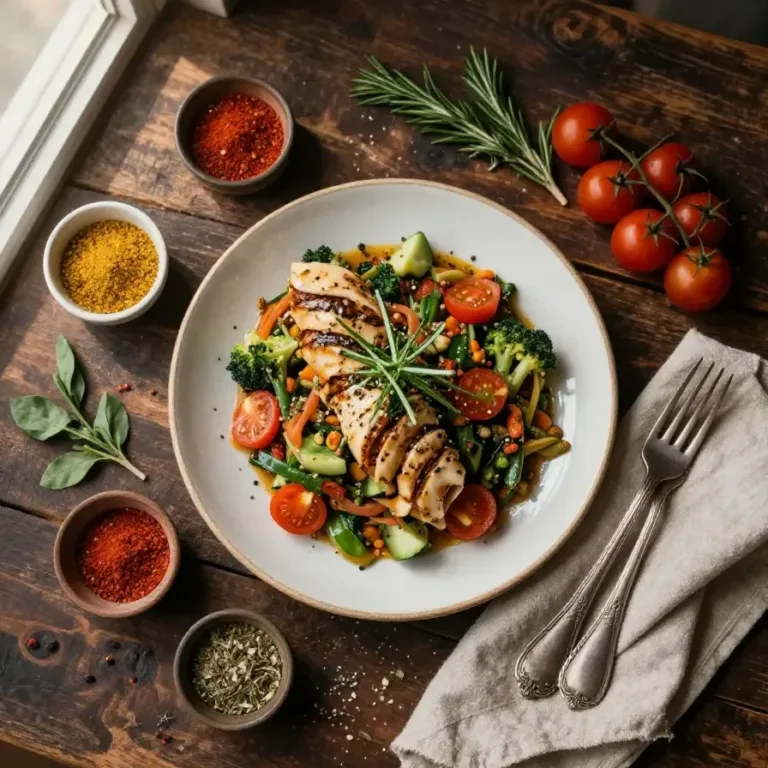 A table set with easy-to-make back-to-school dinner dishes, including pasta and fresh salad.