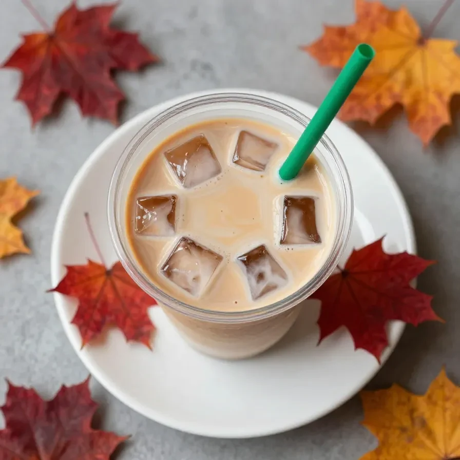 A homemade Starbucks-inspired Pumpkin Chai Oatmilk Latte served in a white mug with cinnamon garnish.