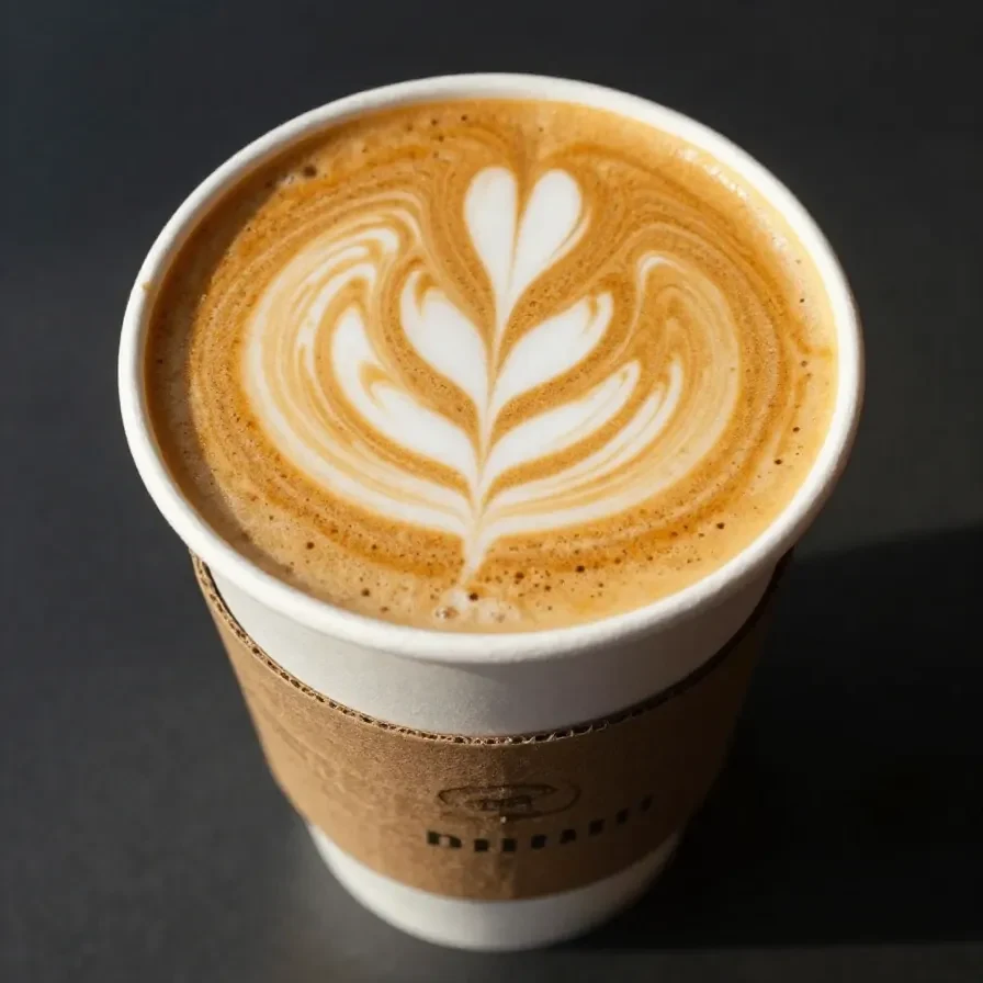 A close-up of a Starbucks cup filled with the Pumpkin Chai Latte from the secret menu, topped with whipped cream and spices.