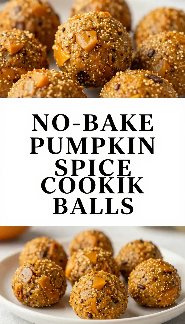 Delicious pumpkin spice cookie balls arranged on a wooden platter