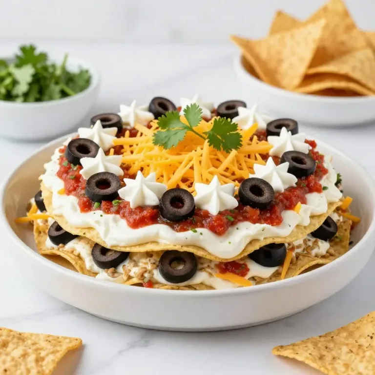 A colorful and artistic party dip presentation with various dips arranged in intricate patterns.