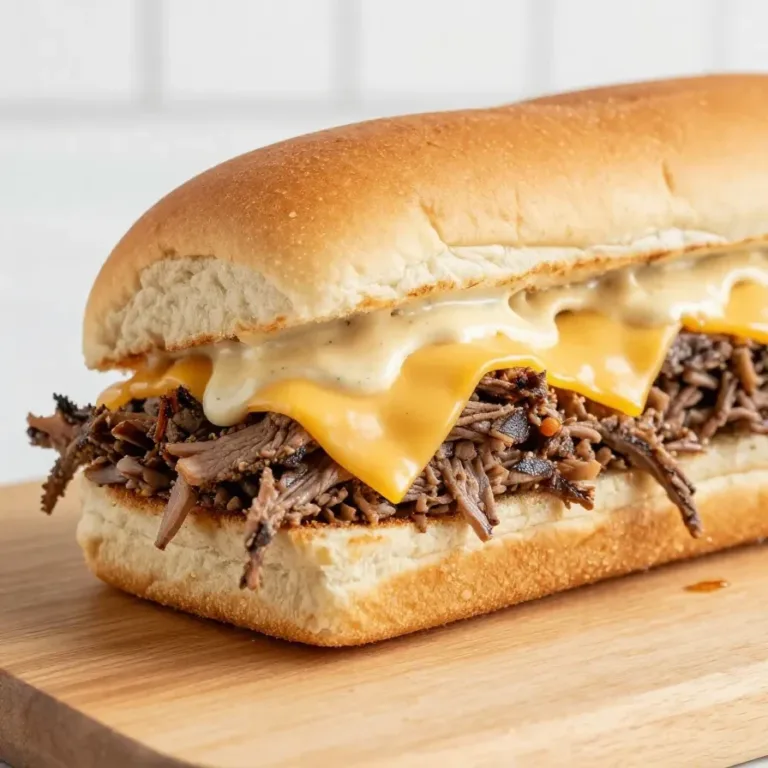 Close-up of Crockpot Corned Beef Sliders served on a wooden platter.
