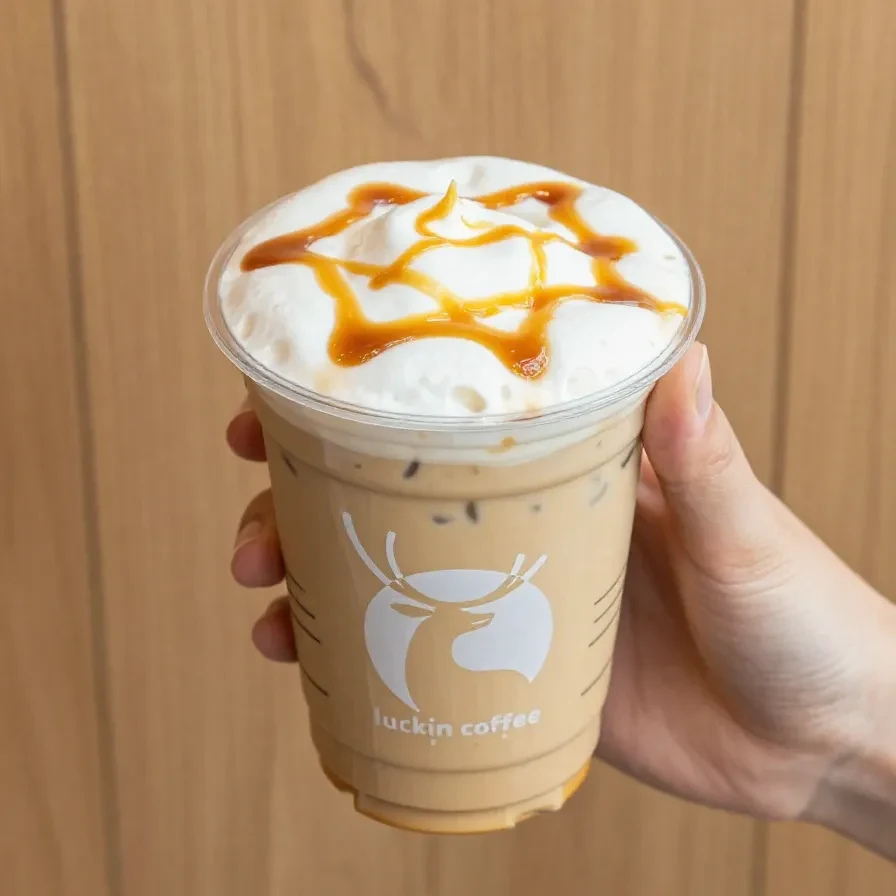 A close-up of a Starbucks cup with a custom coffee order written on it.