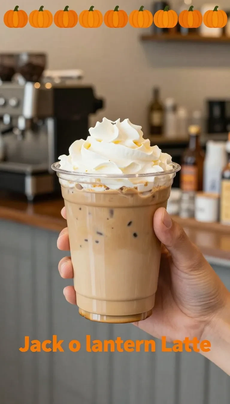 A steaming cup of pumpkin spice latte with whipped cream on top, served in a Starbucks mug.