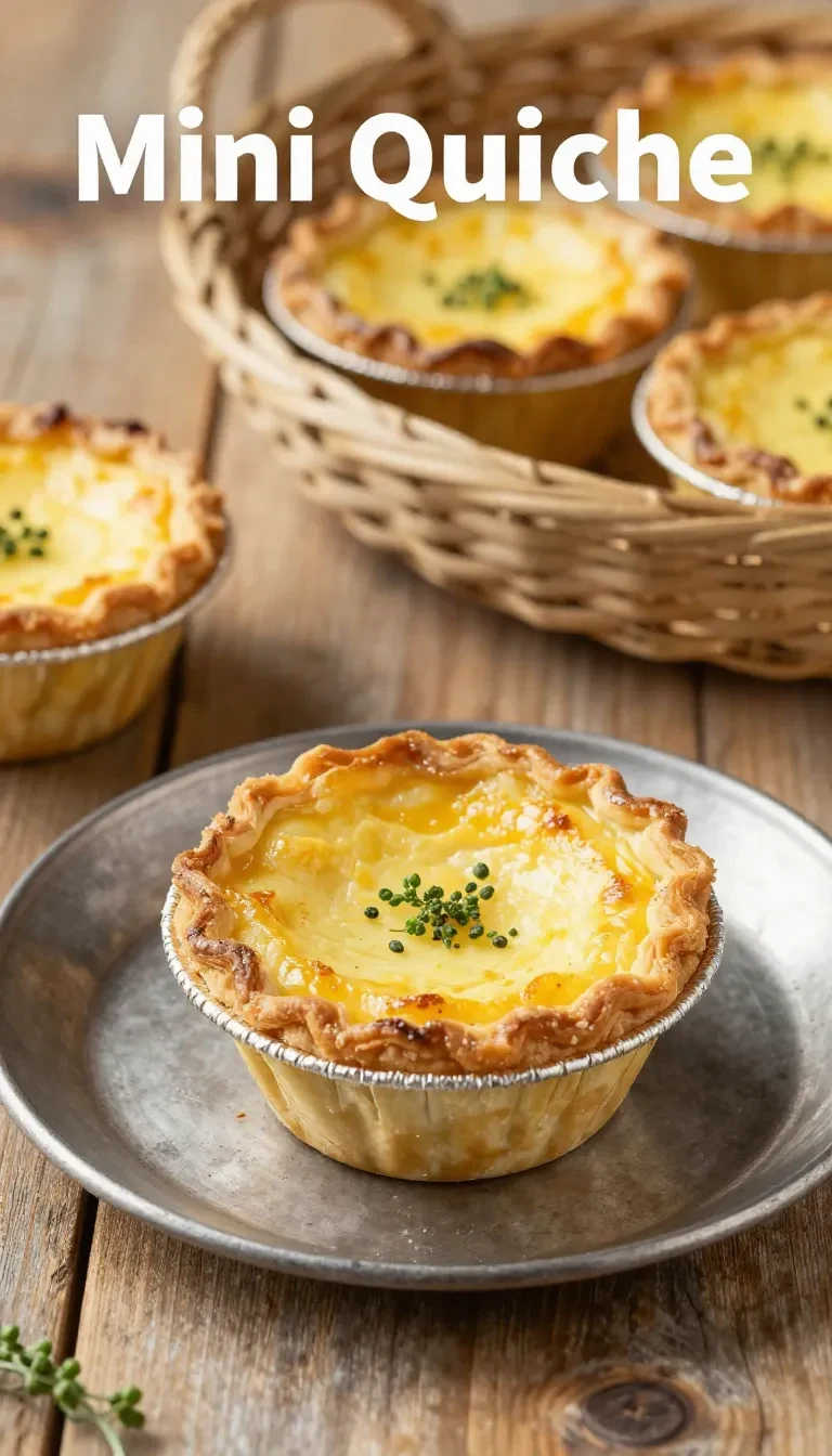 A freshly baked corned beef and spinach quiche on a wooden table.