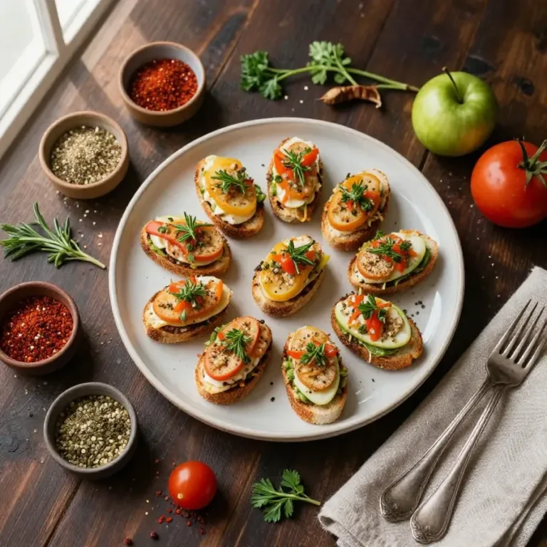 A platter of mini tombstone sandwich bites arranged for a Halloween-themed party