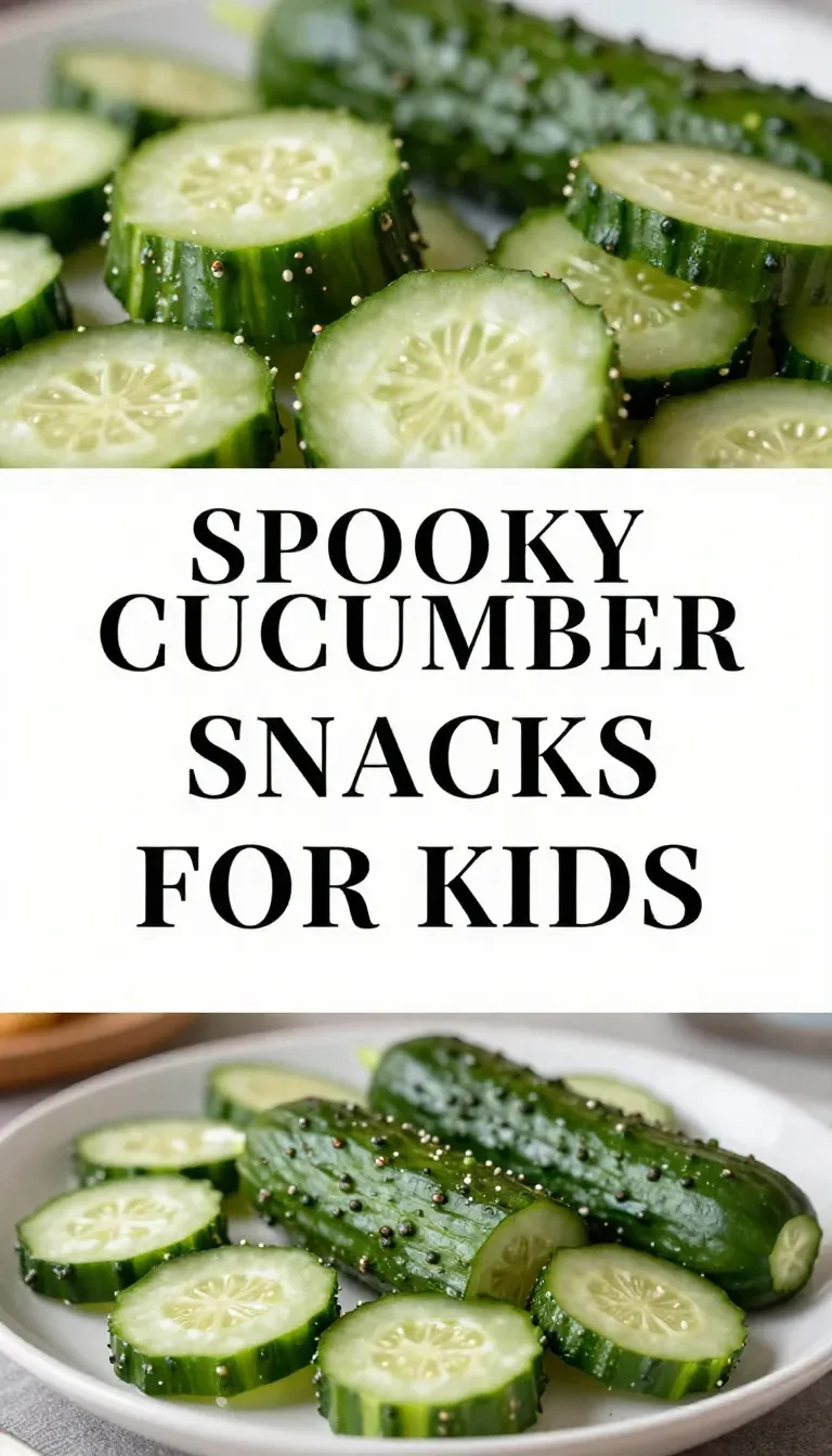 A variety of cucumber snacks arranged on a plate, showcasing both cool and creepy designs.