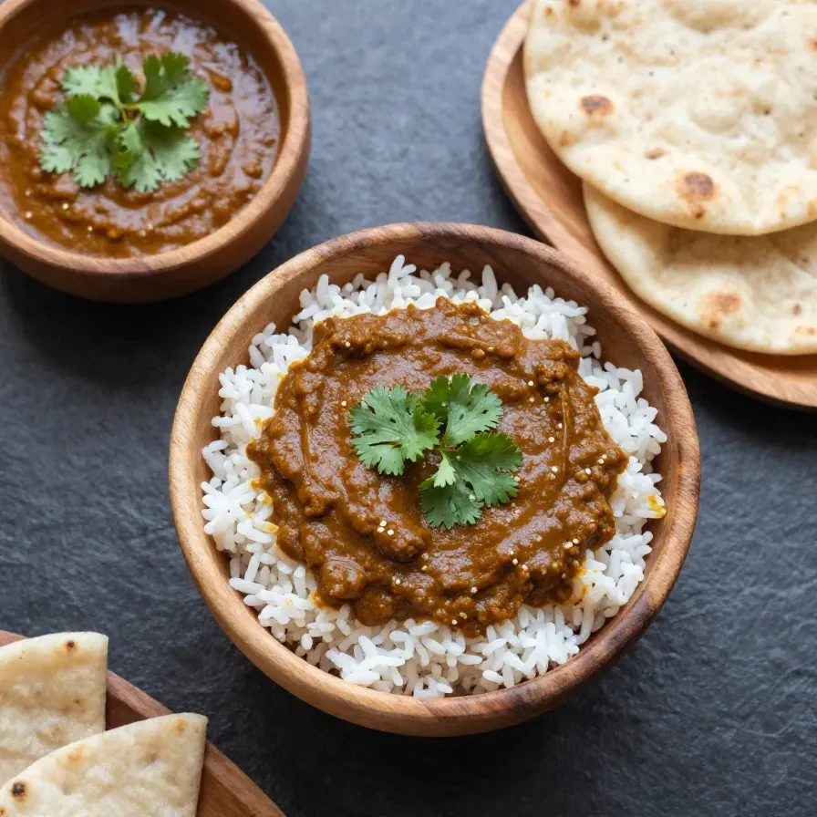 A plate of freshly baked naan bites with a golden-brown crust and a sprinkle of herbs.