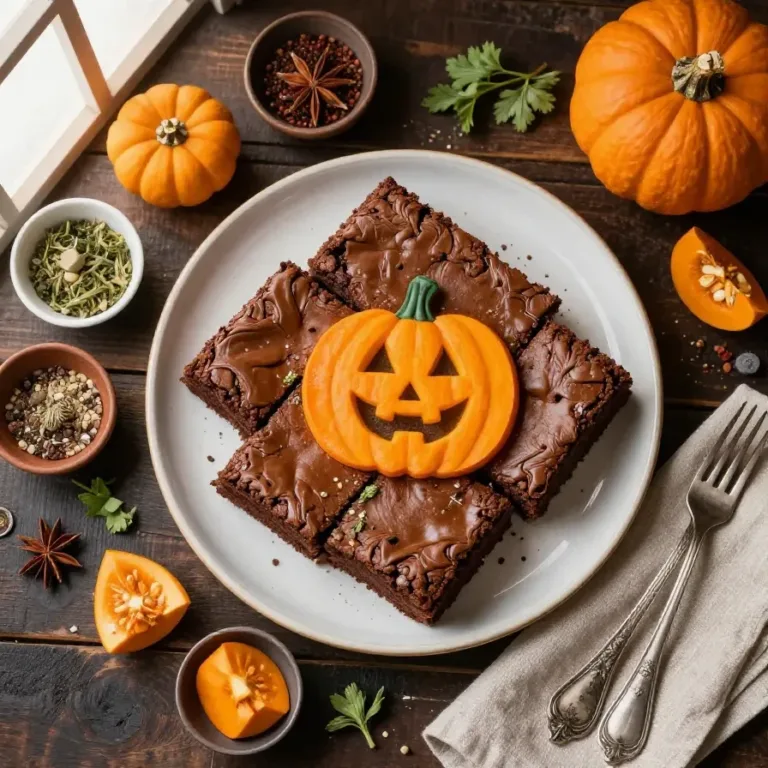 Jack-O’-Lantern Brownies