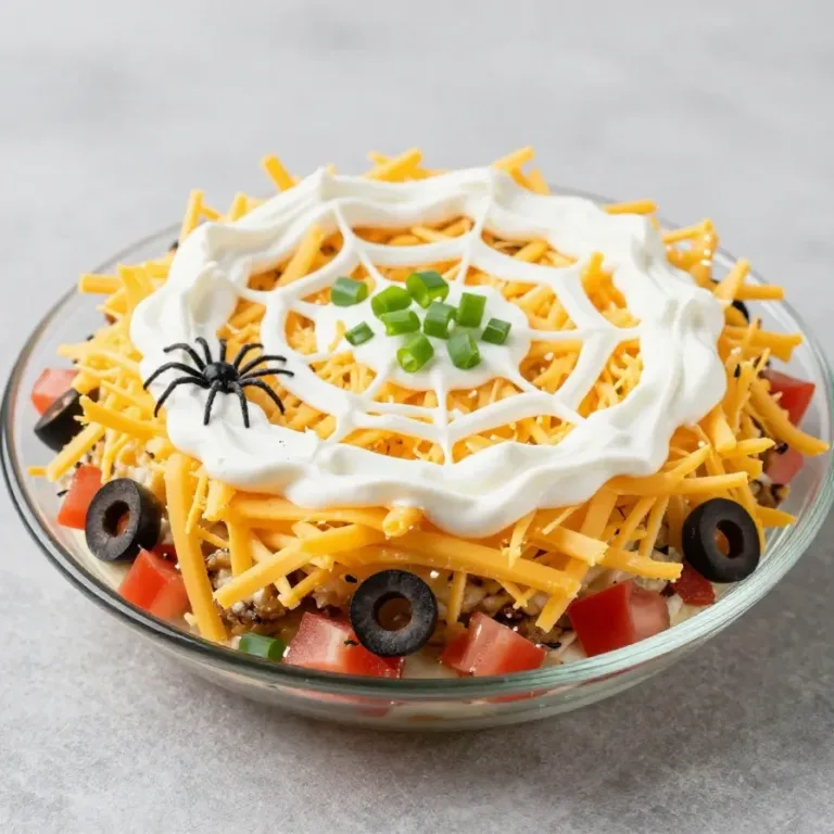 Bloody Spider Cheese Dip